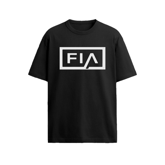 FIA LOGO TSHIRT - BLACK/WHITE