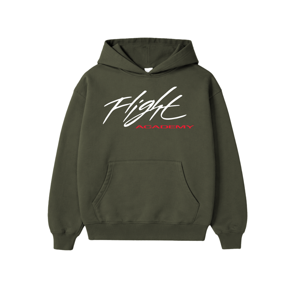 FLIGHT ACADEMY HOODIE - ARMY GREEN