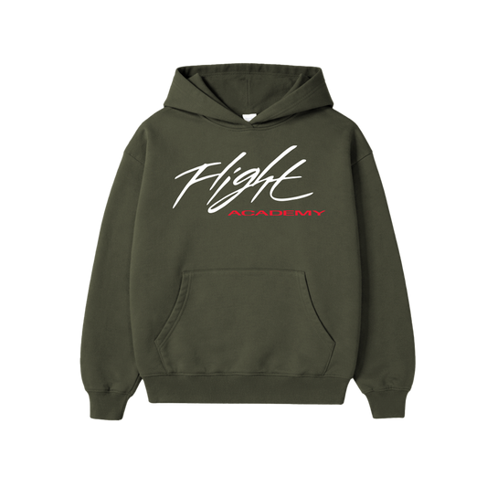 FLIGHT ACADEMY HOODIE - ARMY GREEN