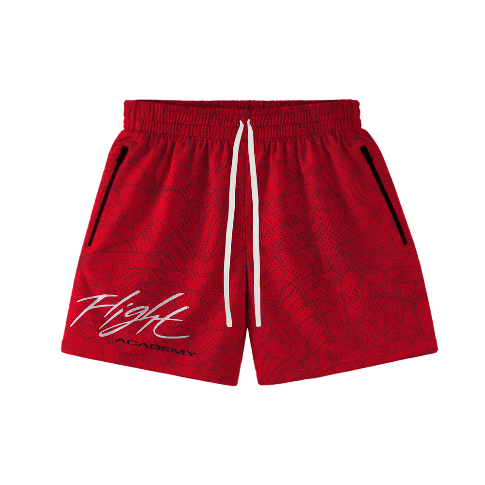 FLIGHT ACADEMY HOOP SHORTS - RED