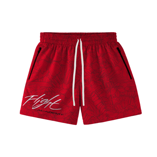 FLIGHT ACADEMY HOOP SHORTS - RED