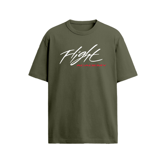 FLIGHT ACADEMY TSHIRT - ARMY GREEN