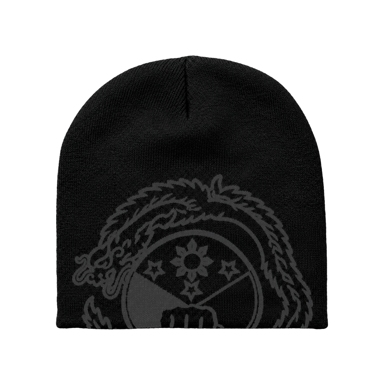 PALLEN'S SKULLY BEANIE - BLACK
