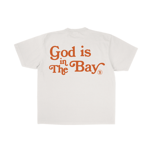 TG4B "GOD IS IN THE BAY" TSHIRT - BONE