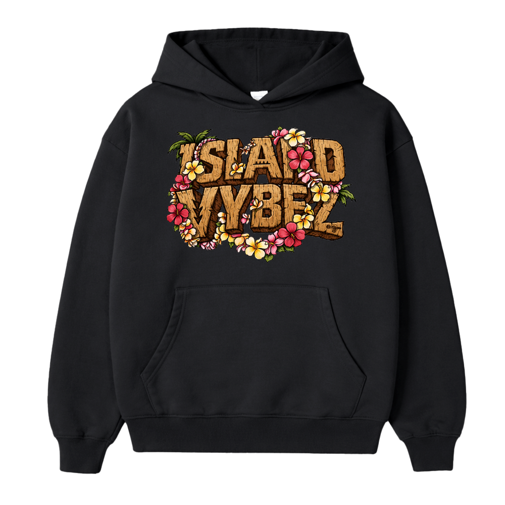 BBC ISLAND VYBEZ WOOD HOODIE - BLACK