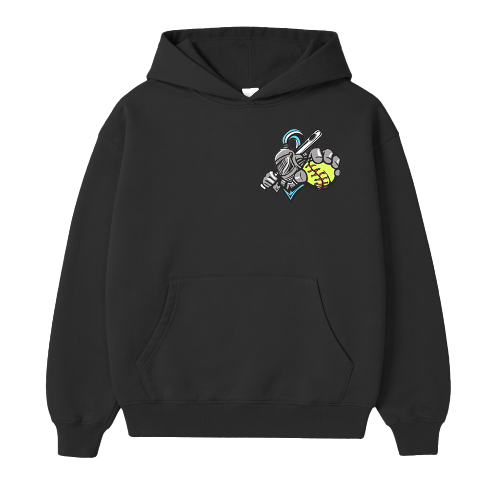 KNIGHTS FULLBACK HOODIE - BLACK