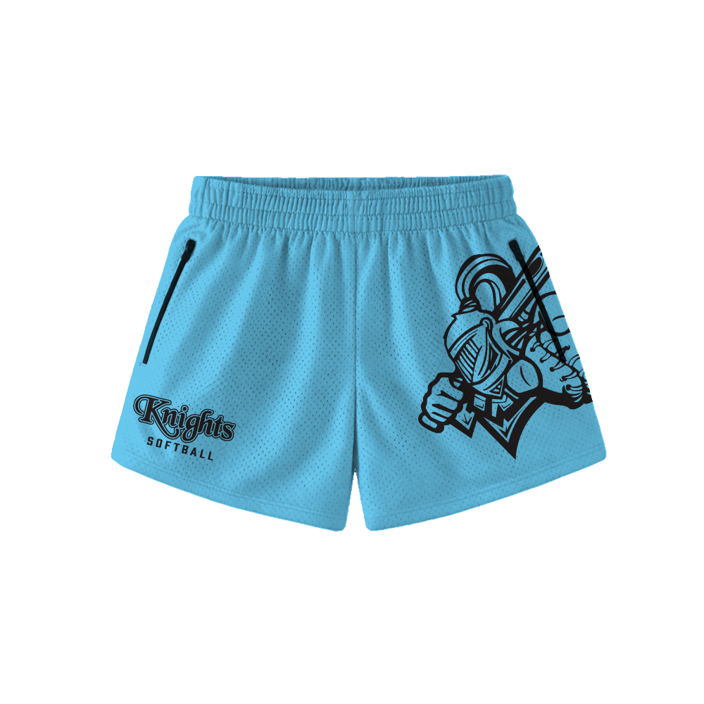 KNIGHTS WOMEN'S MESH SHORTS - LIGHT BLUE