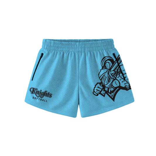 KNIGHTS WOMEN'S MESH SHORTS - LIGHT BLUE