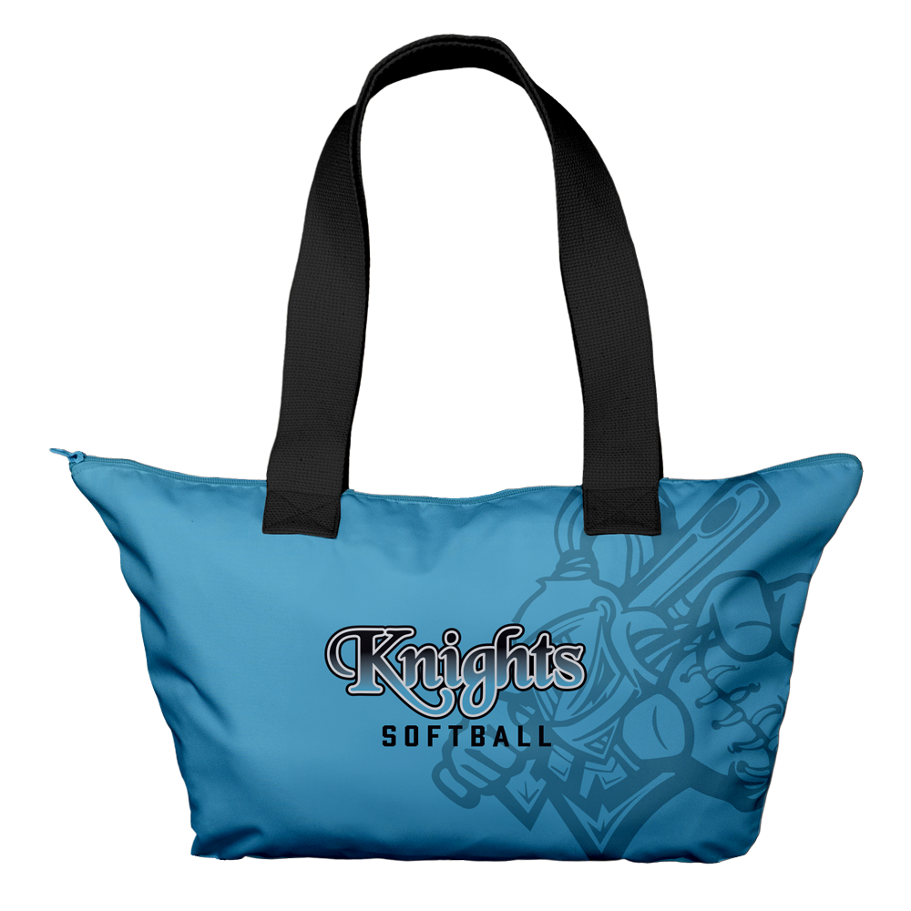 KNIGHTS XL ZIPPERED TOTE BAG