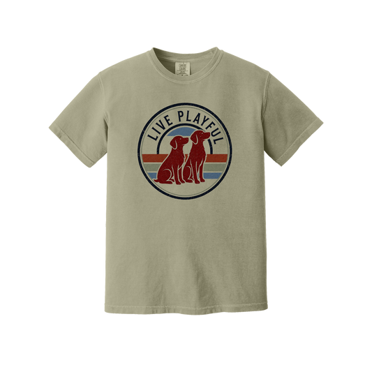 LIVE PLAYFUL TSHIRT - KHAKI