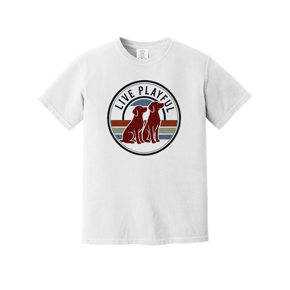 LIVE PLAYFUL TSHIRT - WHITE