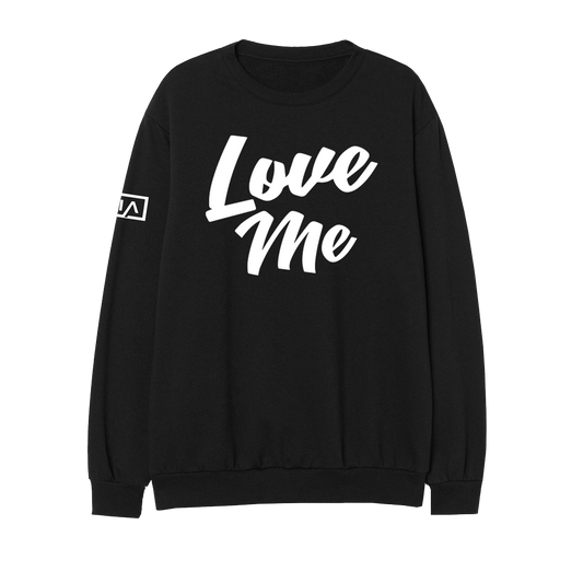 LOVE ME CREWNECK - BLACK/WHITE