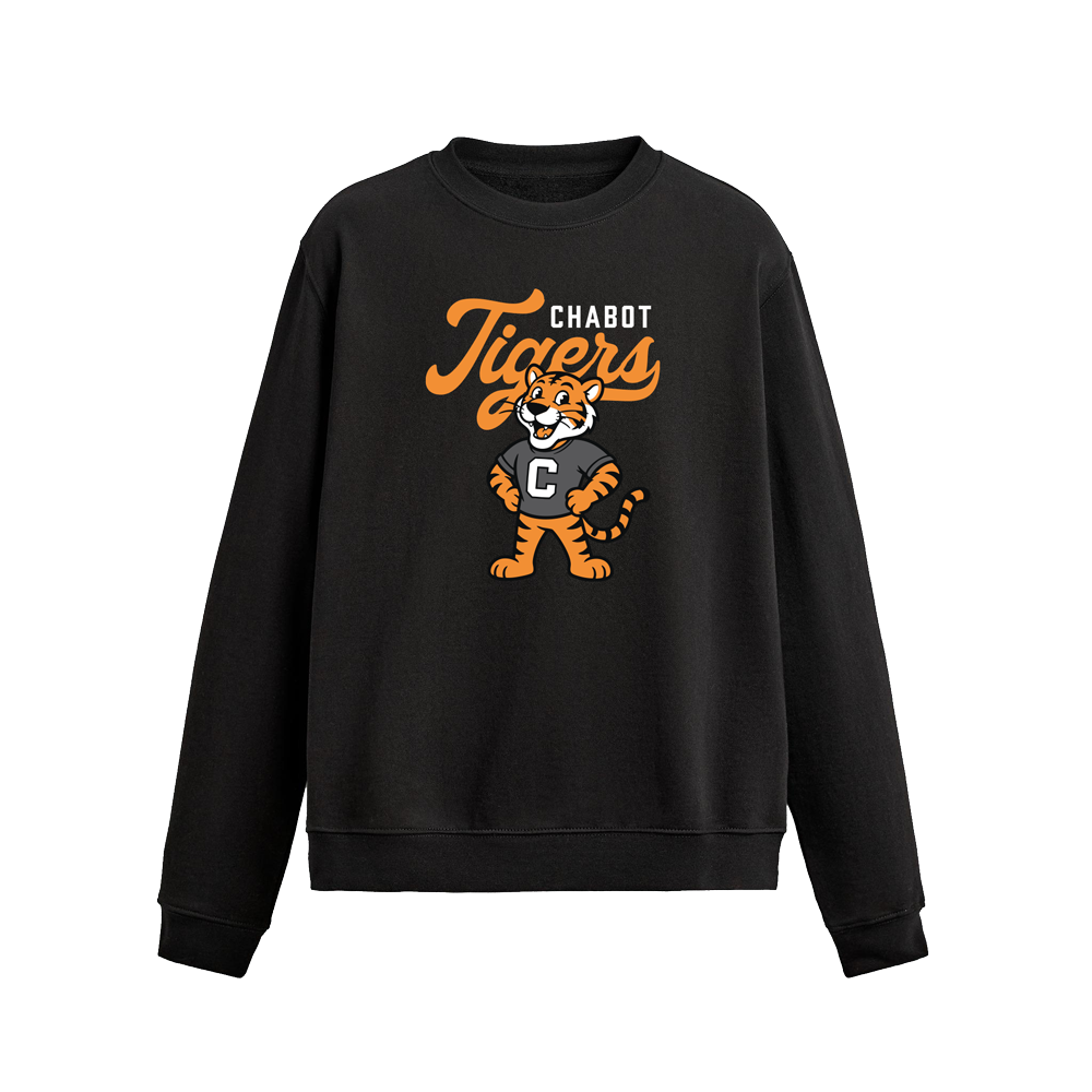 CHABOT MASCOT CREWNECK - BLACK