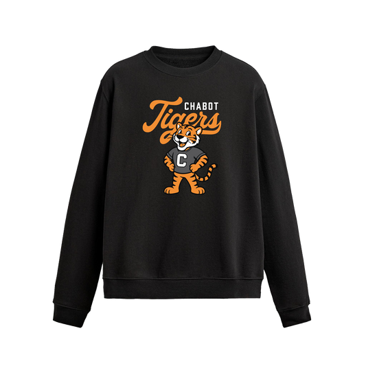 CHABOT MASCOT CREWNECK - BLACK