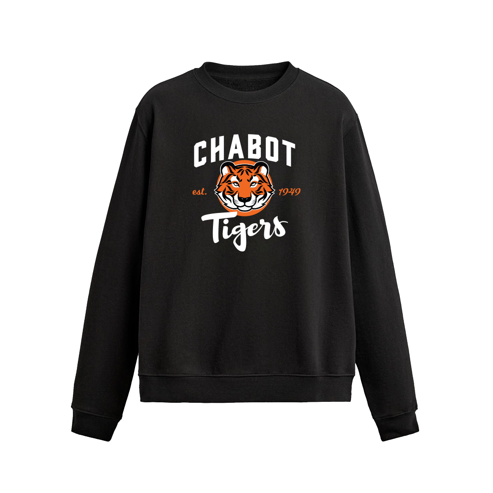 CHABOT MASCOT CREWNECK - BLACK