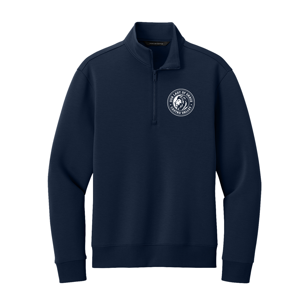 OLG MEN'S QUARTER ZIP SWEATSHIRT - NAVY