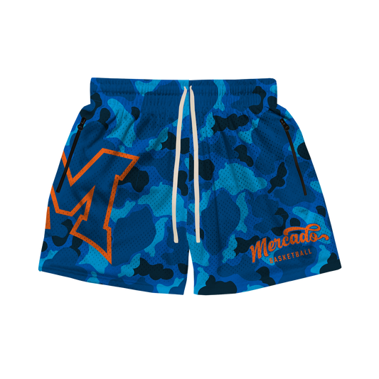 MERCADO BLUE CAMO MESH SHORTS