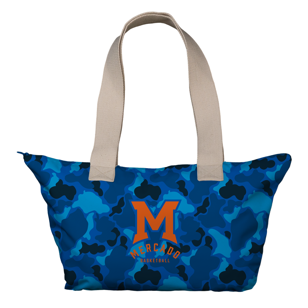 MERCADO BLUE CAMO CARRY ALL TOTE