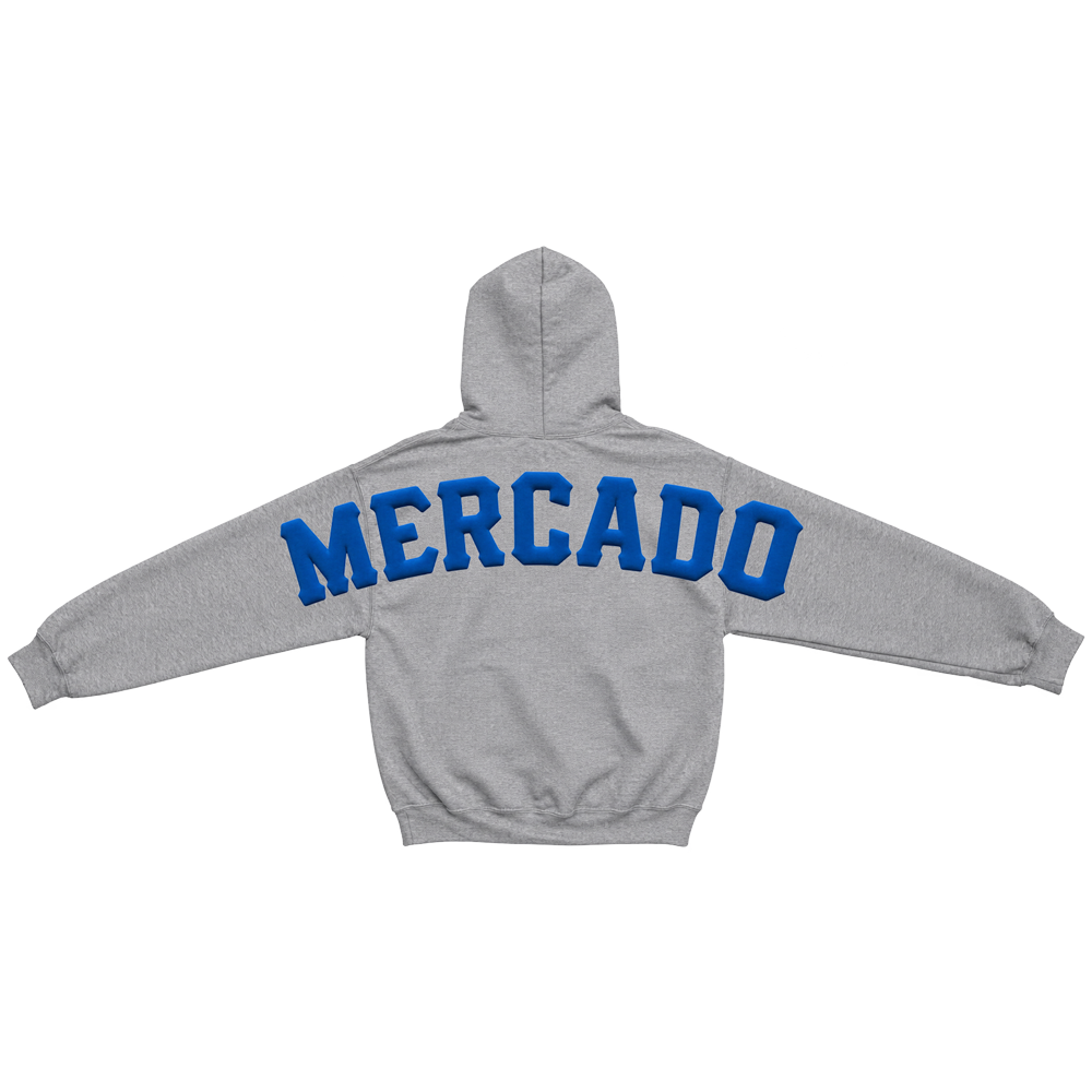 MERCADO FULLBACK HOODIE - HEATHER GREY