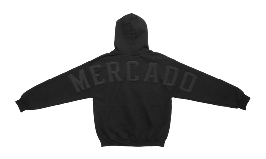 MERCADO FULLBACK HOODIE - BLACK