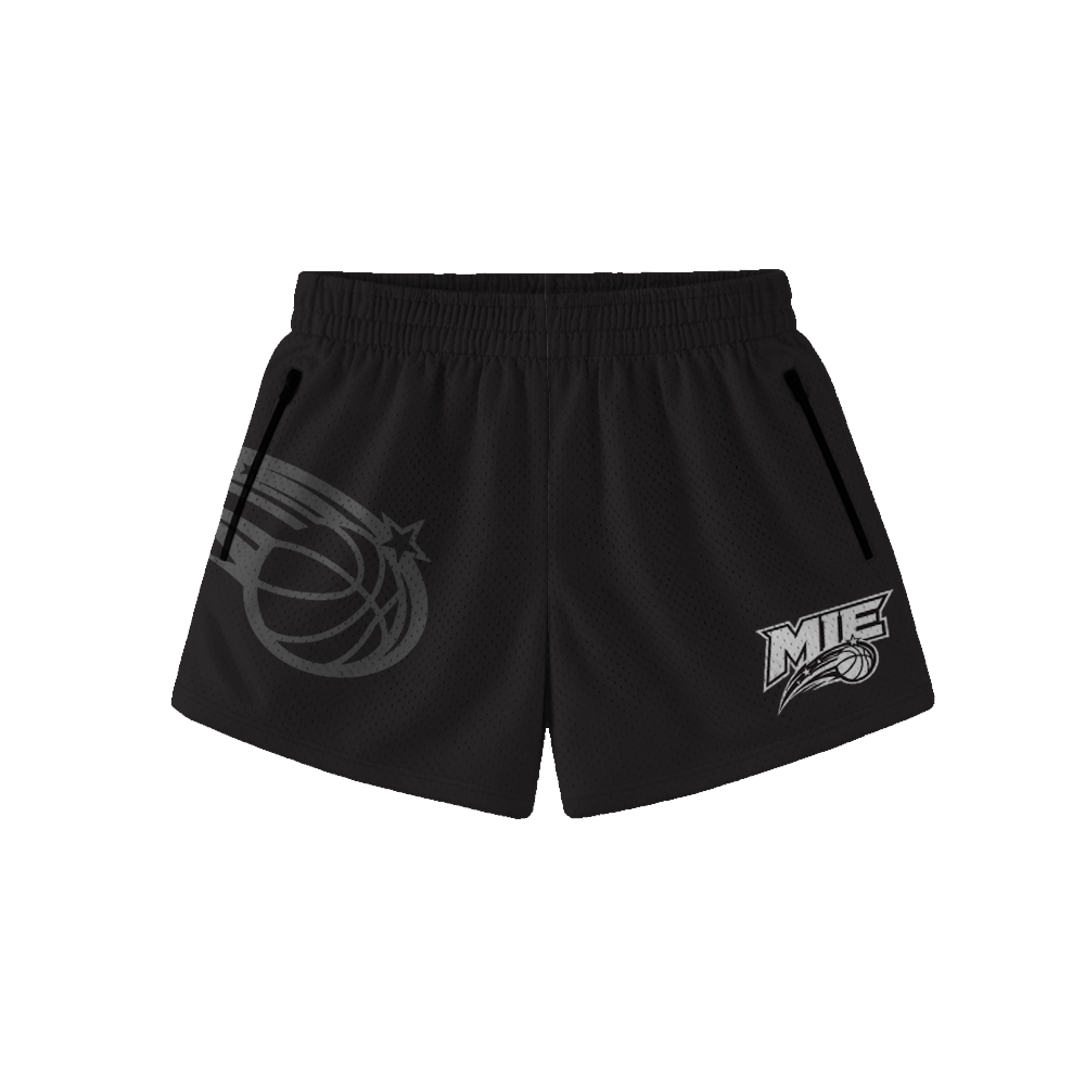 MIE GIRLS HOOP SHORTS - BLACK