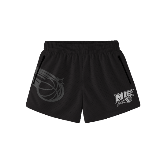 MIE GIRLS HOOP SHORTS - BLACK