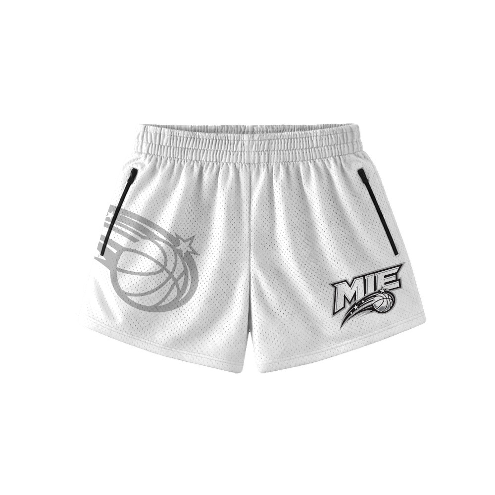 MIE GIRLS HOOP SHORTS - WHITE