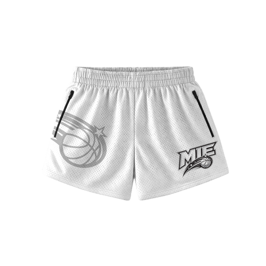 MIE GIRLS HOOP SHORTS - WHITE
