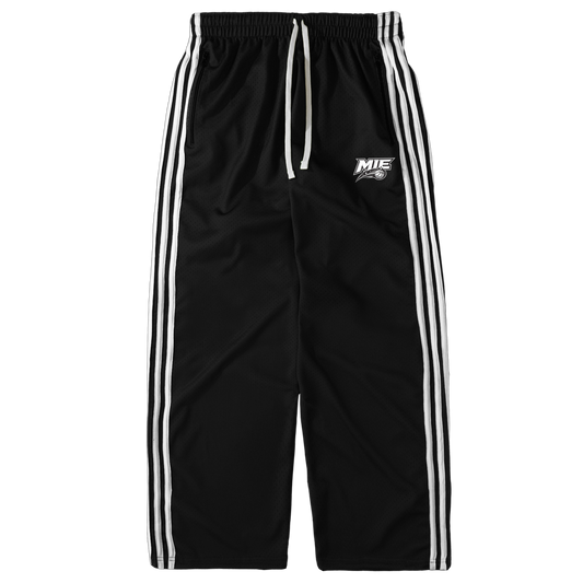 MIE CUSTOM STRIPED MESH TRACK PANTS
