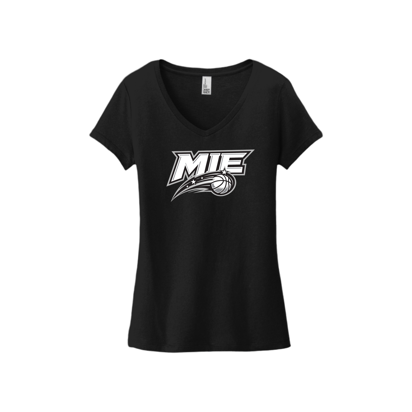 MIE CLASSIC WOMEN'S V-NECK TSHIRT - BLACK