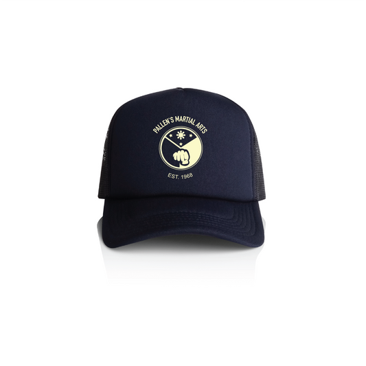 PALLENS TRUCKER HAT - NAVY