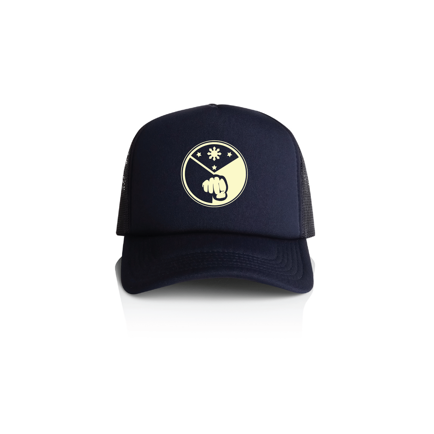 PALLENS TRUCKER HAT - NAVY