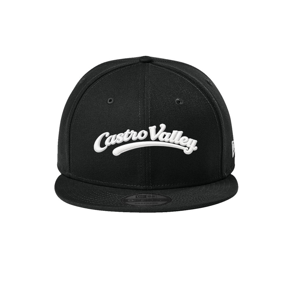 CV SCRIPT NEW ERA SNAPBACK HAT - BLACK