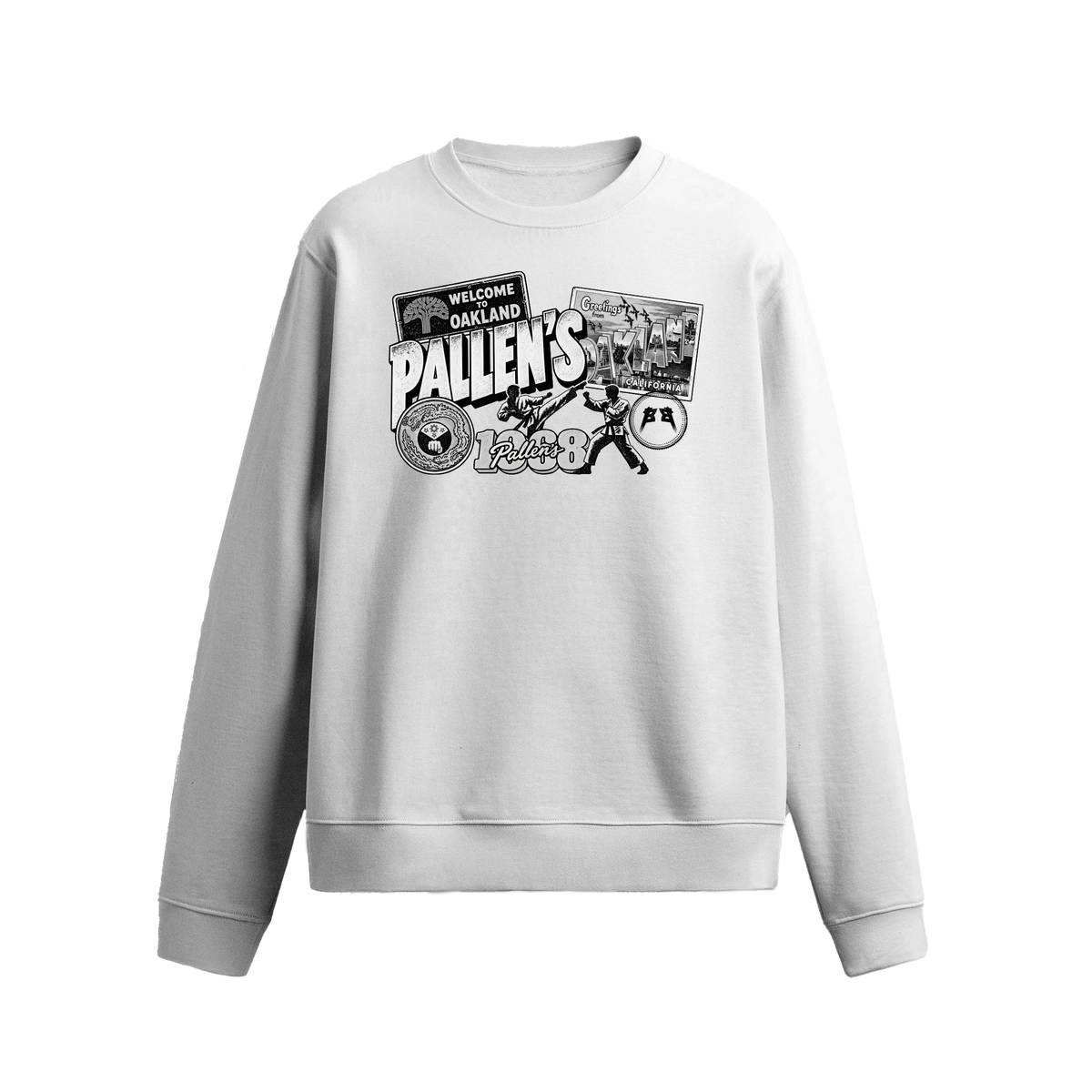PALLEN'S OAKLAND CREWNECK - WHITE