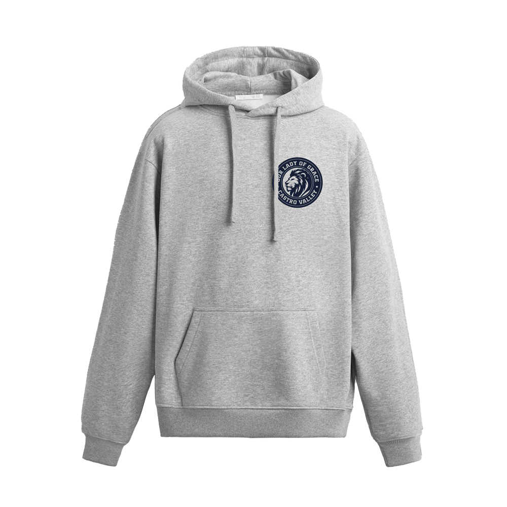 OLG LOGO HOODIE - HEATHER GREY
