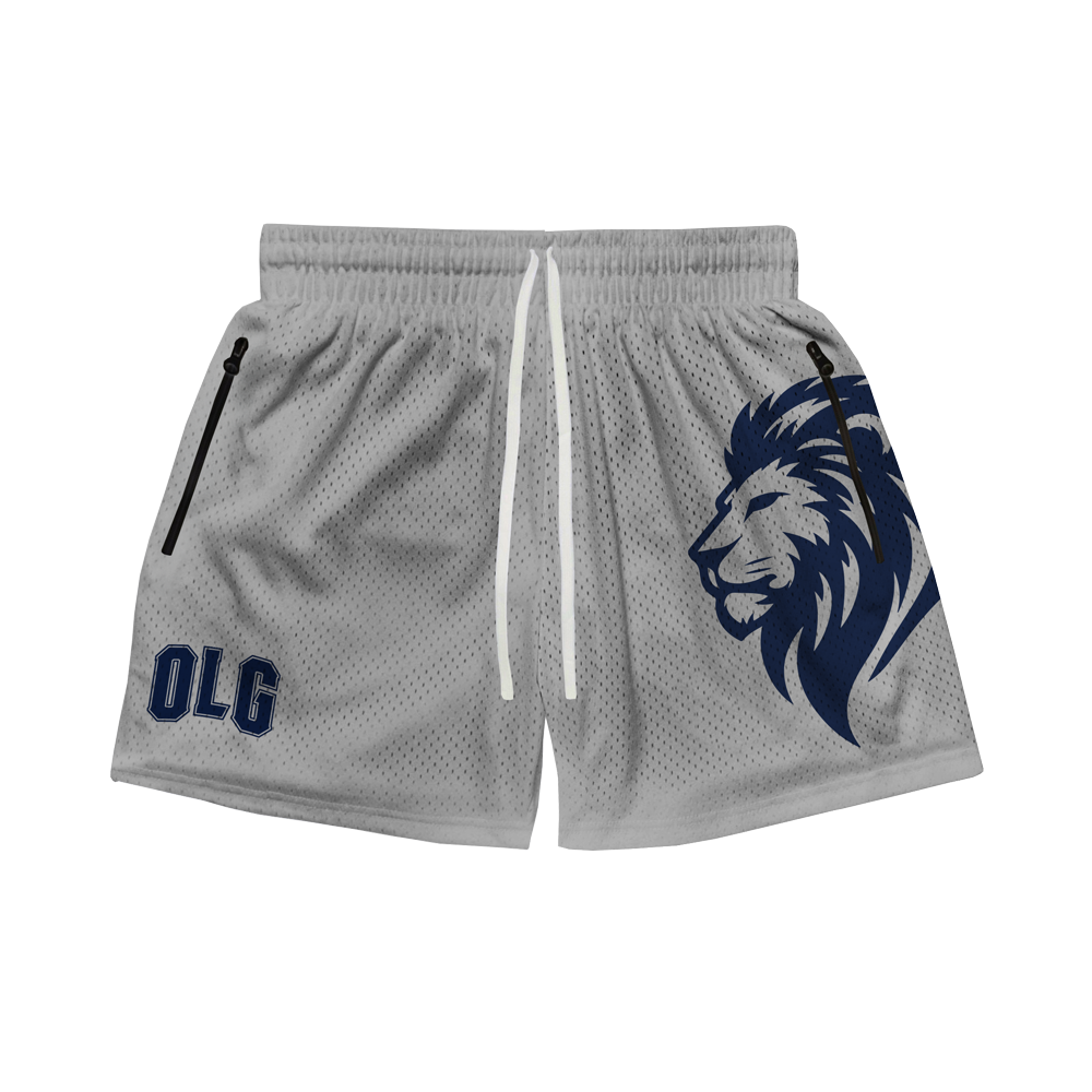 OLG HEAVYWEIGHT MESH SHORTS - COOL GREY