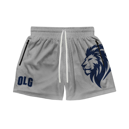 OLG HEAVYWEIGHT MESH SHORTS - COOL GREY