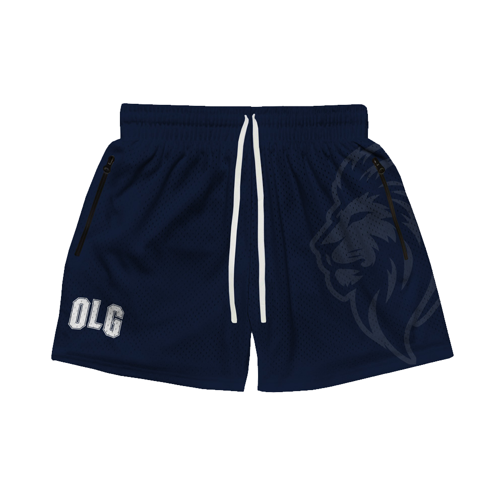 OLG HEAVYWEIGHT MESH SHORTS - NAVY