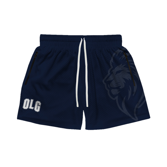 OLG HEAVYWEIGHT MESH SHORTS - NAVY