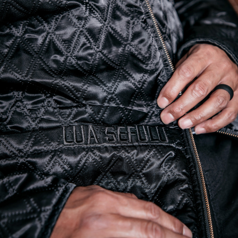 PGC "LUA SEFULU" BLACK DENIM WORK JACKET