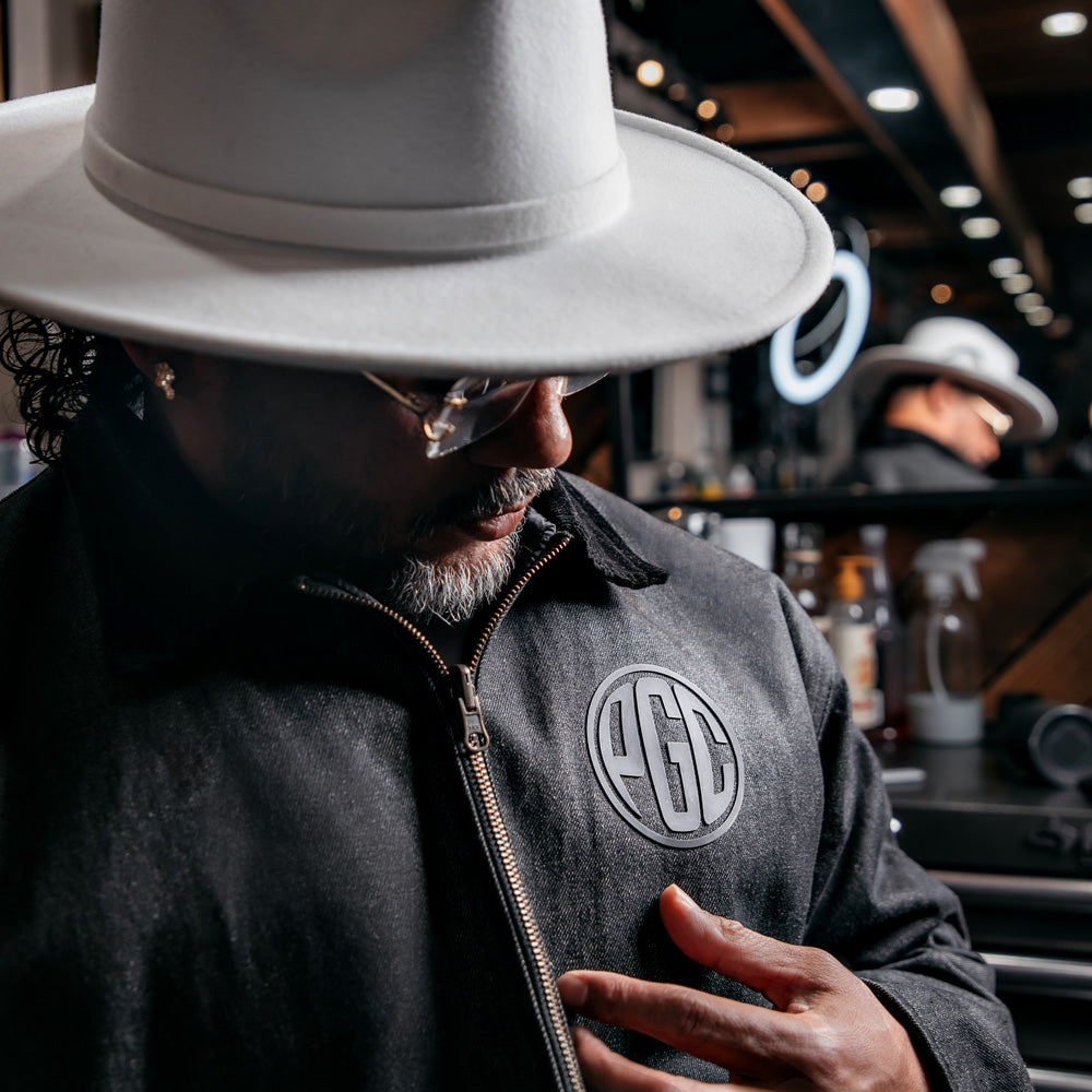 PGC "LUA SEFULU" BLACK DENIM WORK JACKET