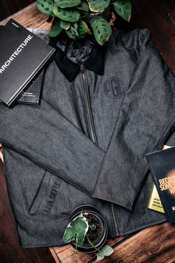 PGC "LUA SEFULU" BLACK DENIM WORK JACKET