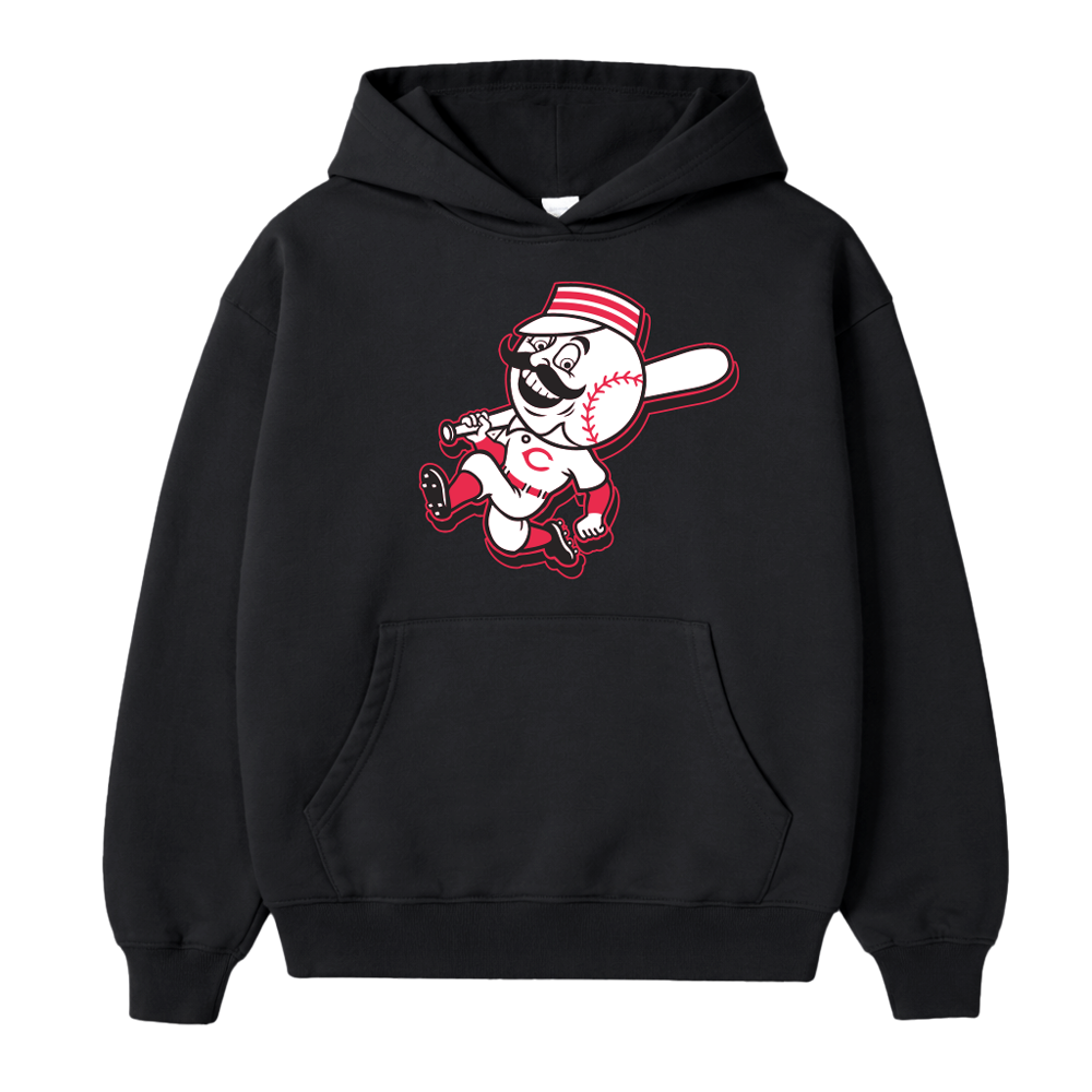 WM REDS MASCOT HOODIE - BLACK