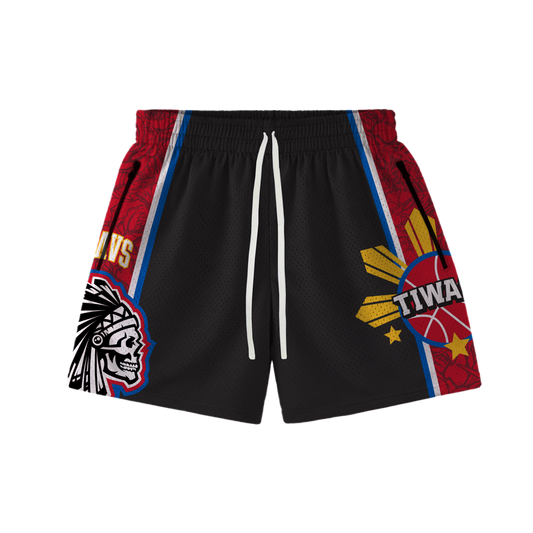 TIWALA X SAVS MESH SHORTS - BLACK