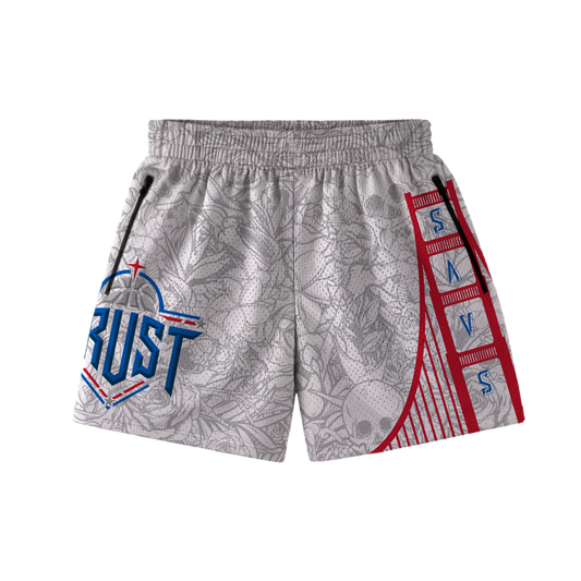 TRUST X SAVS BRIDGE MESH SHORTS - WHITE