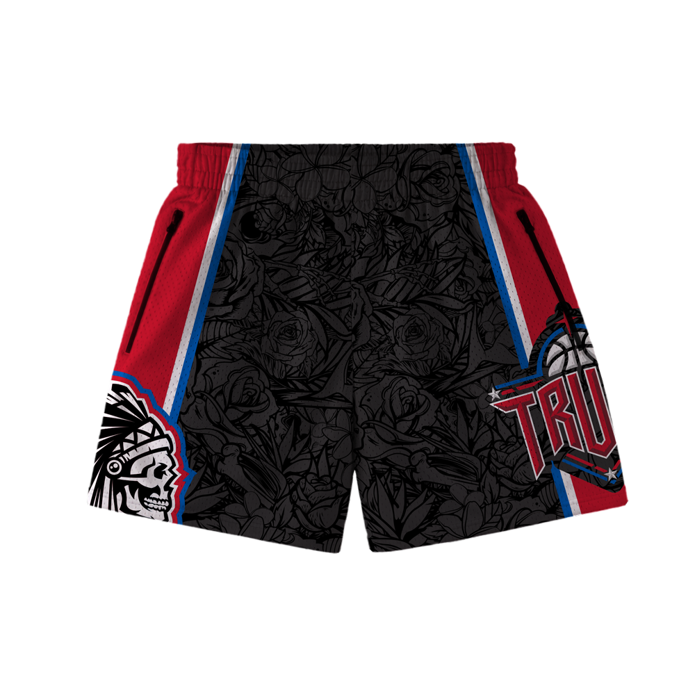 TRUST X SAVS CHIEF MESH SHORTS - BLACK