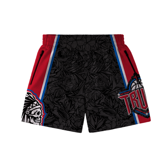 TRUST X SAVS CHIEF MESH SHORTS - BLACK
