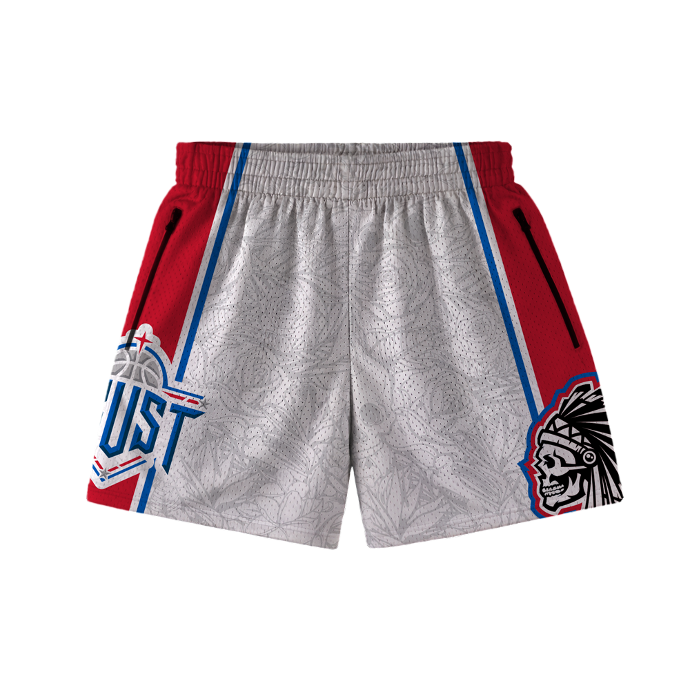 TRUST X SAVS CHIEF MESH SHORTS - WHITE