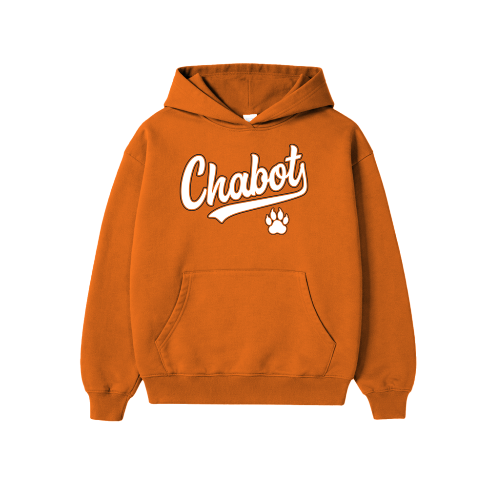 CHABOT SCRIPT HOODIE - ORANGE