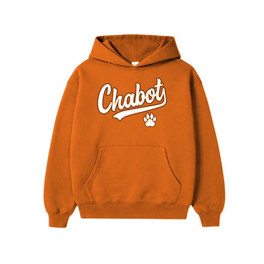 CHABOT SCRIPT HOODIE - ORANGE